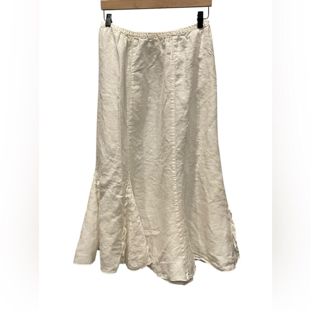 CP Shades Woman Linen Skirt Size:L